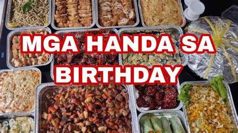 filipino handa sa birthday